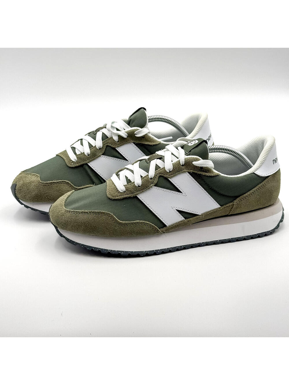 New Balance 237 Retro Green White Casual Lightweight Running Sneakers Mens 10.5